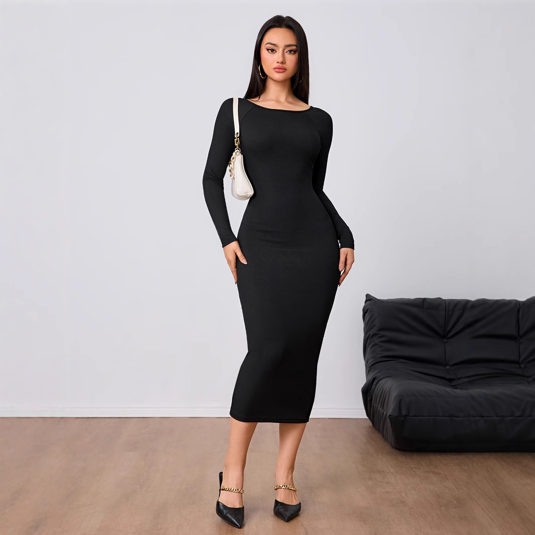 Women Fashion Simple Dress Spr - Midi Dress ulasan dan harga