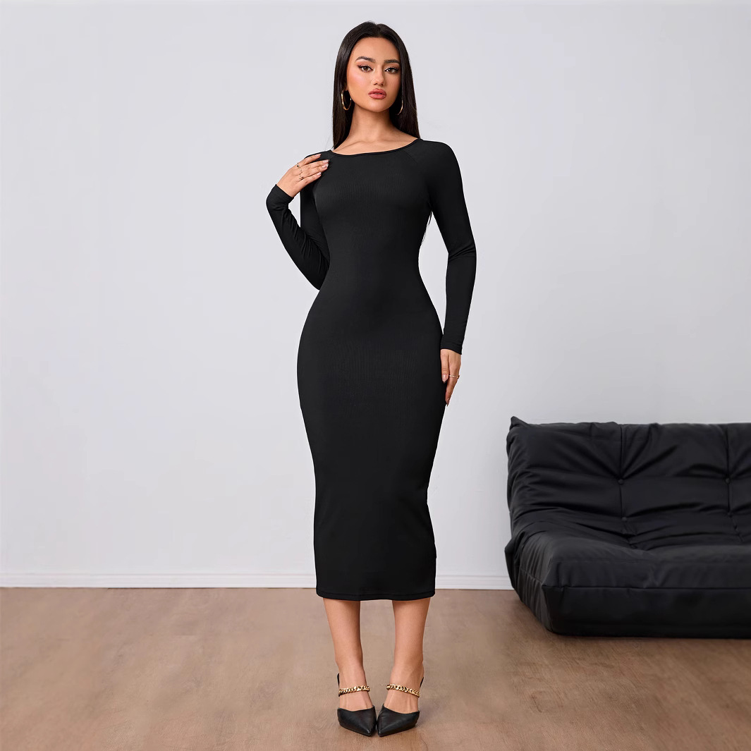 Women Fashion Simple Dress Spr - Midi Dress ulasan dan harga